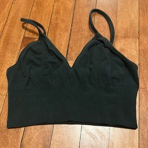 ALO Yoga delight bralette in dark green